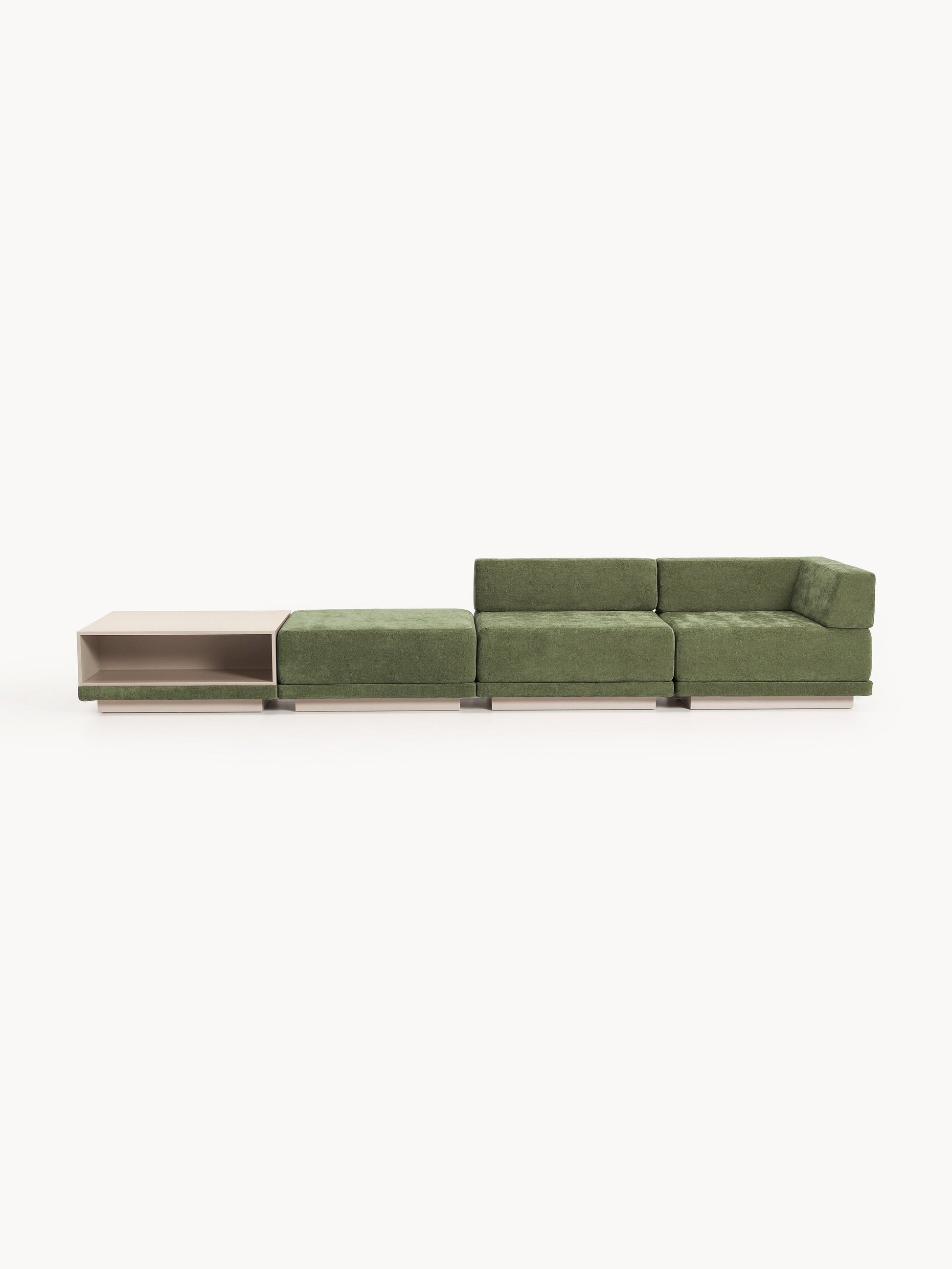 Corin Modular Sofa (4-Seater) with Coffee Table & Ottoman
