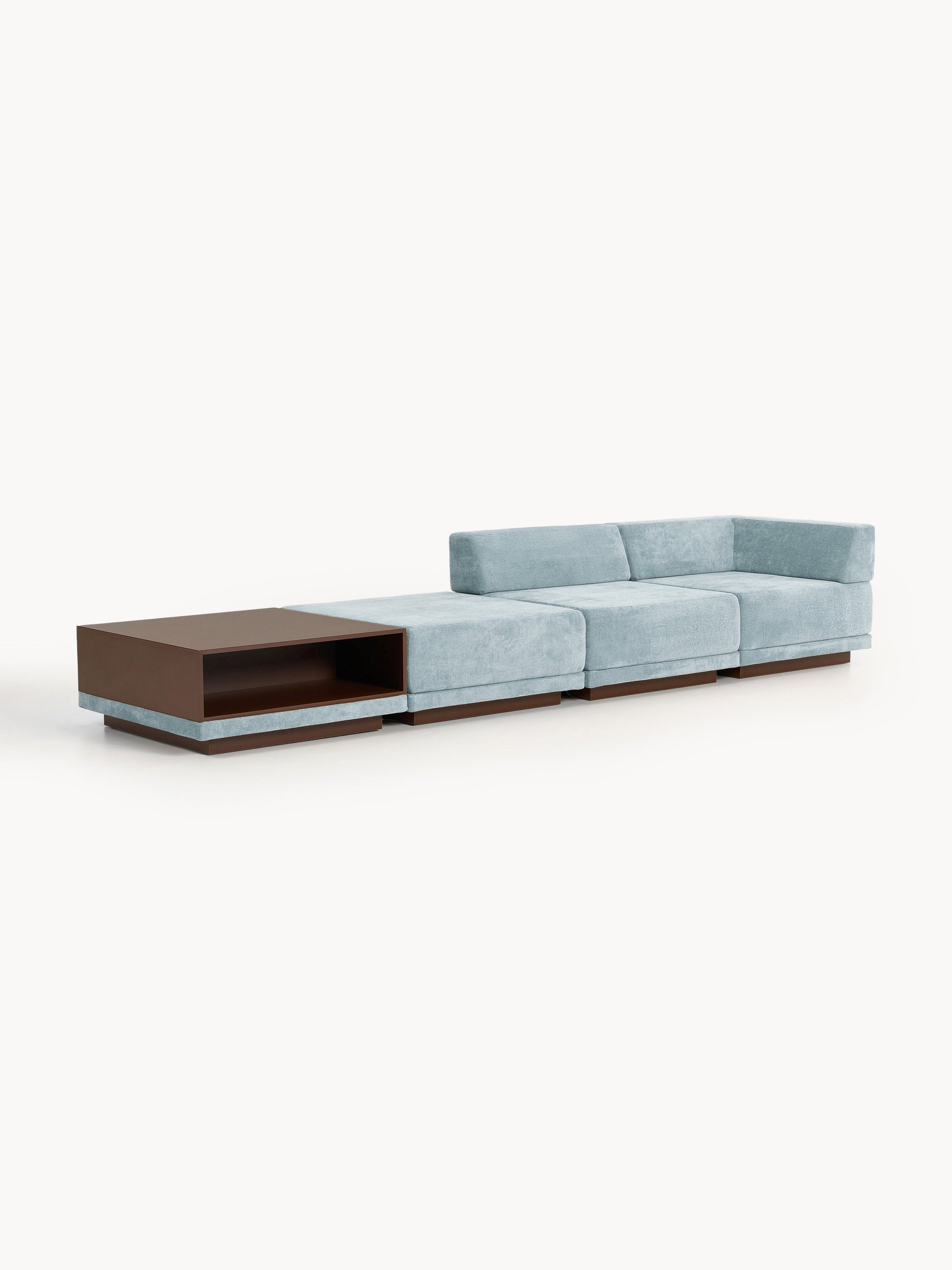 Corin Modular Sofa (4-Seater) with Coffee Table & Ottoman