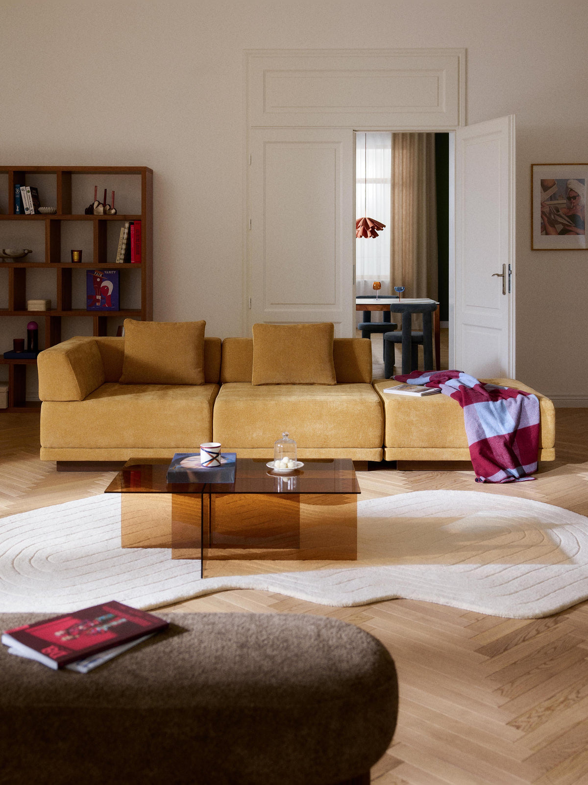 Corin Modular Sofa (4-Seater) with Ottoman