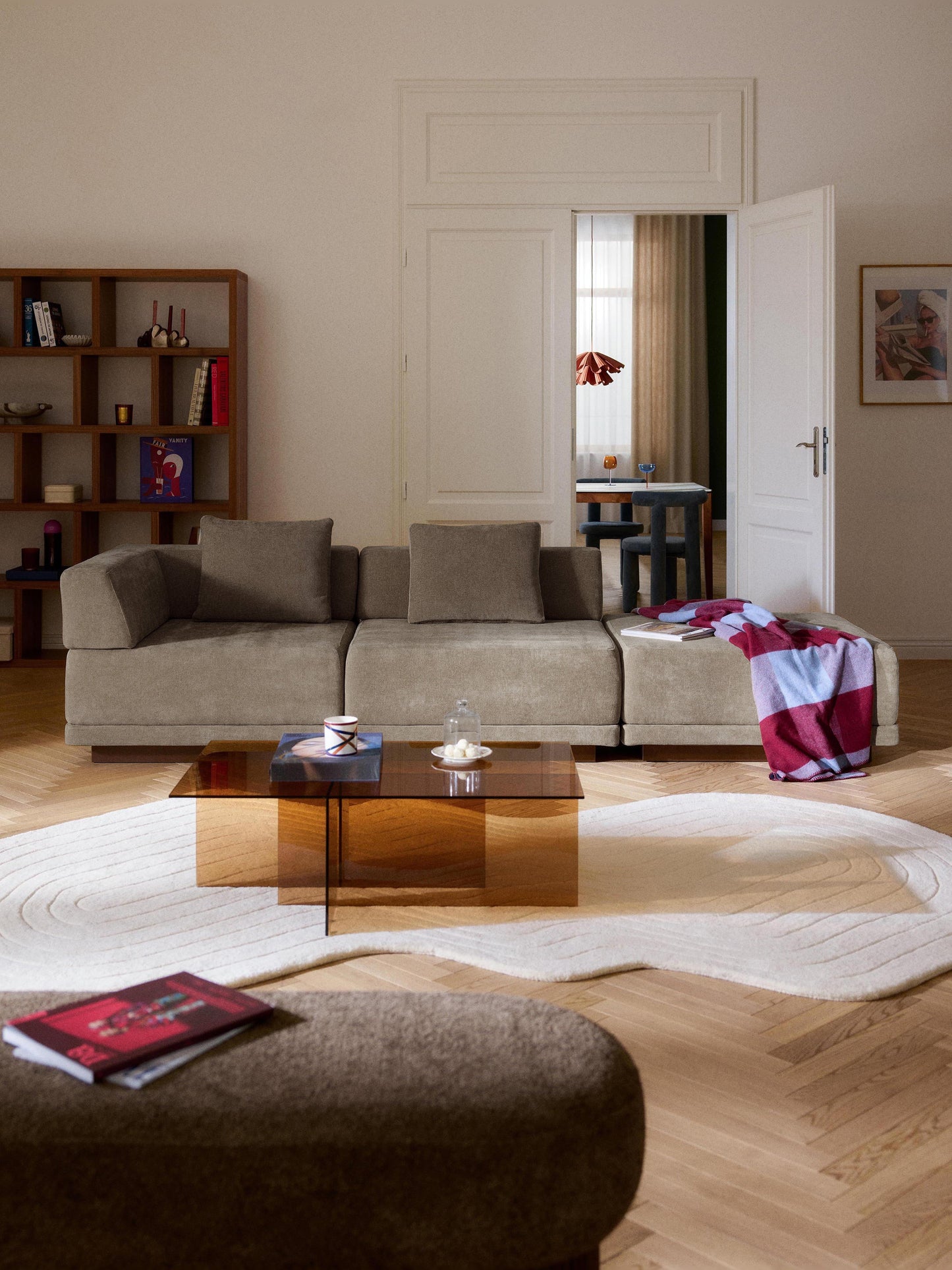 Corin Modular Sofa (4-Seater) with Ottoman