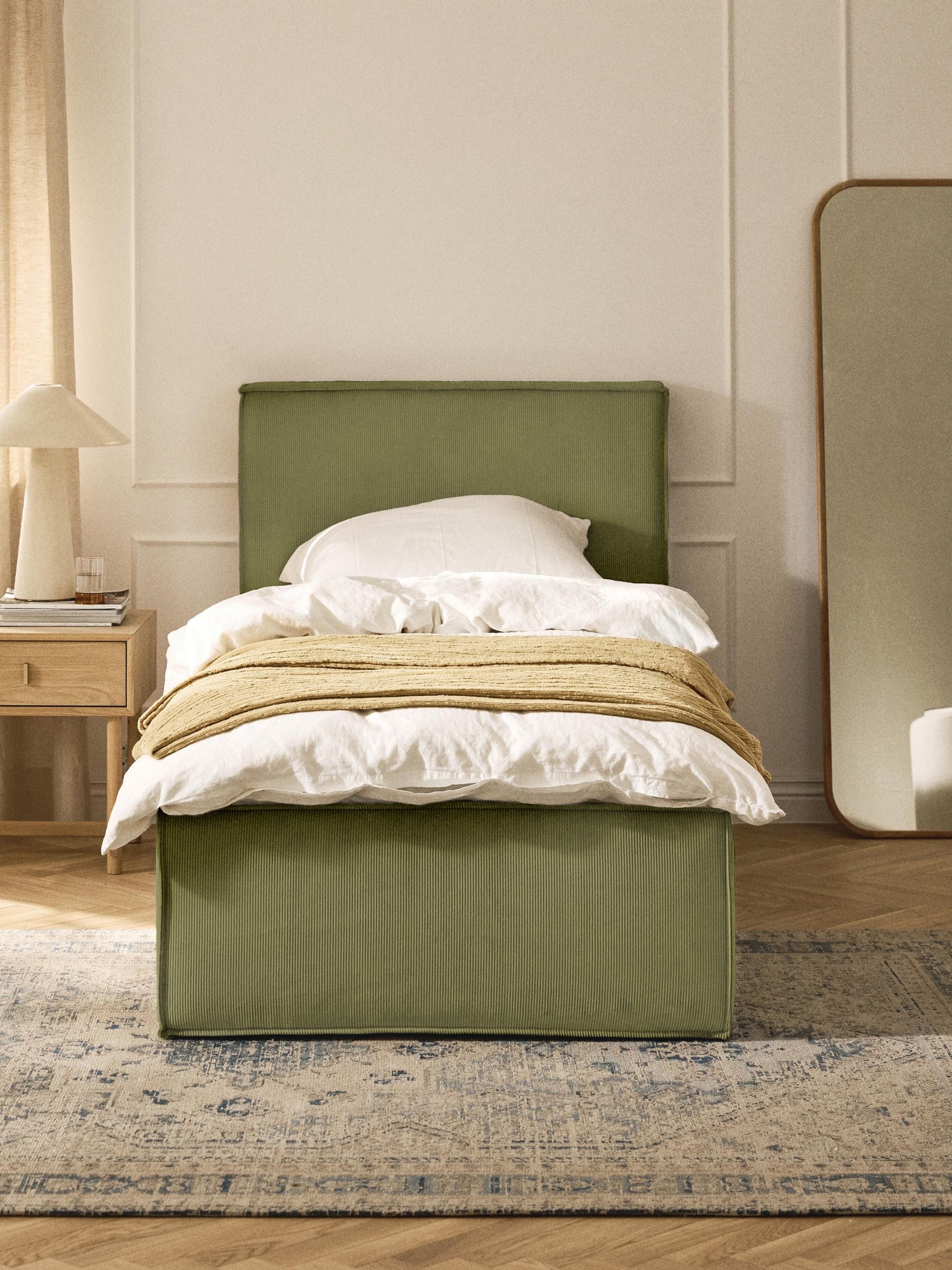 Dreama Corduroy Single Bed