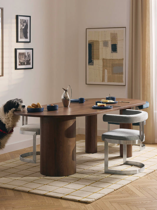 Dunela Oval Dining Table in Oak, in Various Sizes