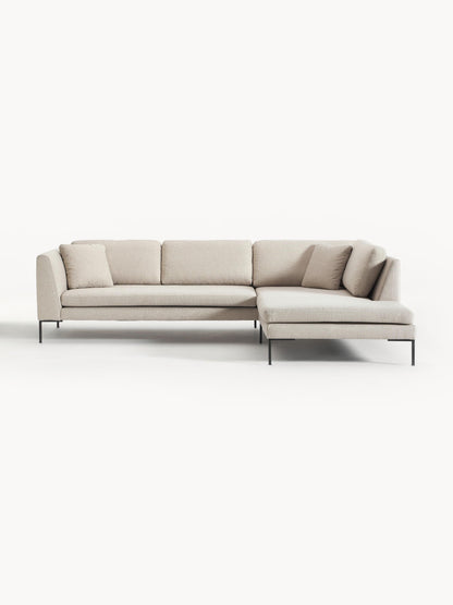 Emmi Corner Sofa with Metal Legs