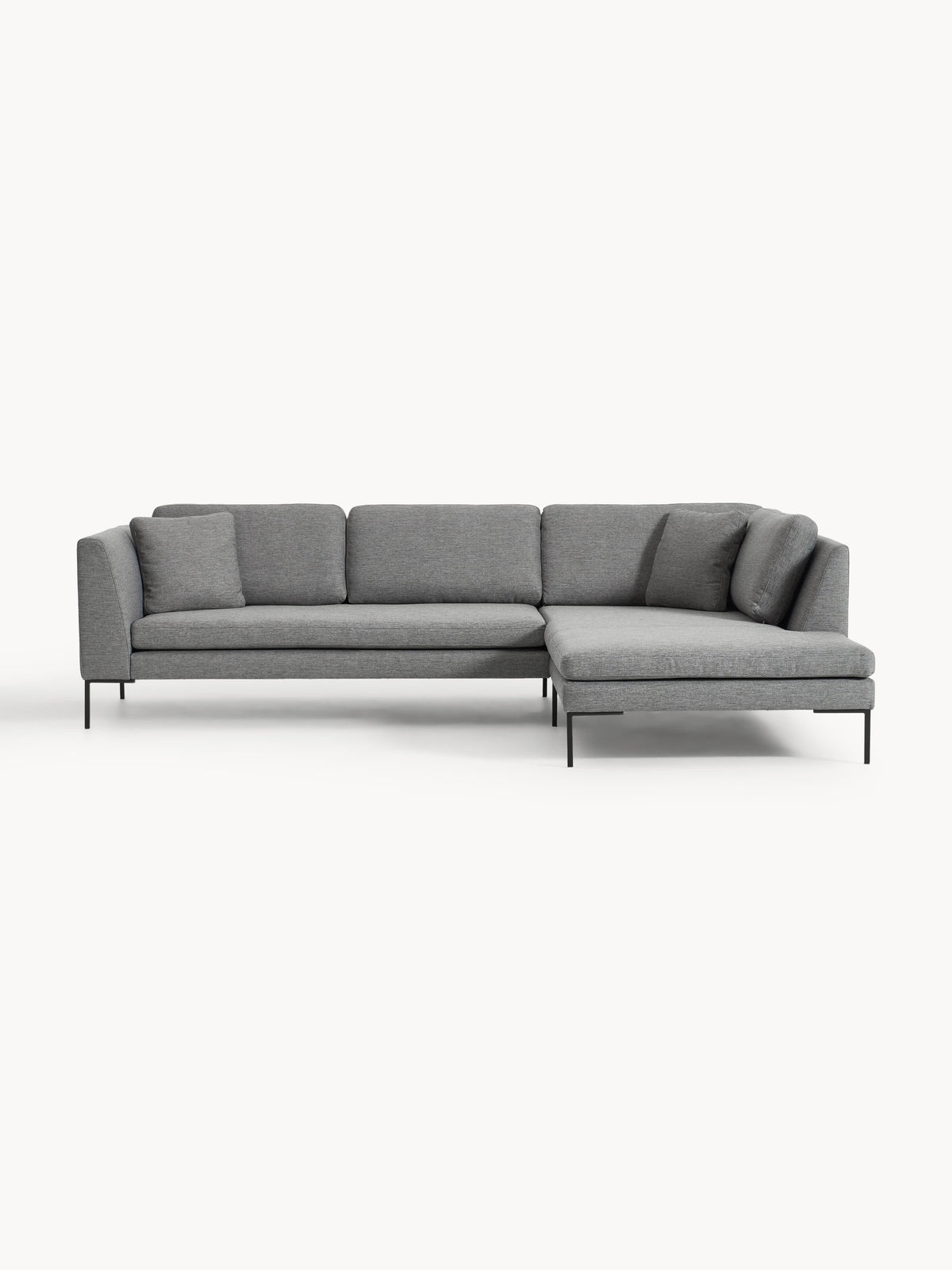 Emmi Corner Sofa with Metal Legs
