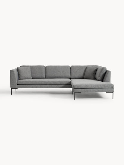 Emmi Corner Sofa with Metal Legs