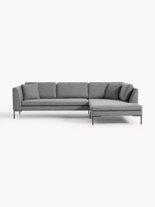 Emmi Corner Sofa with Metal Legs