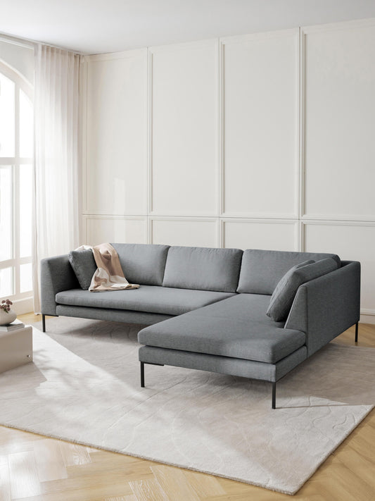 Emmi Corner Sofa with Metal Legs