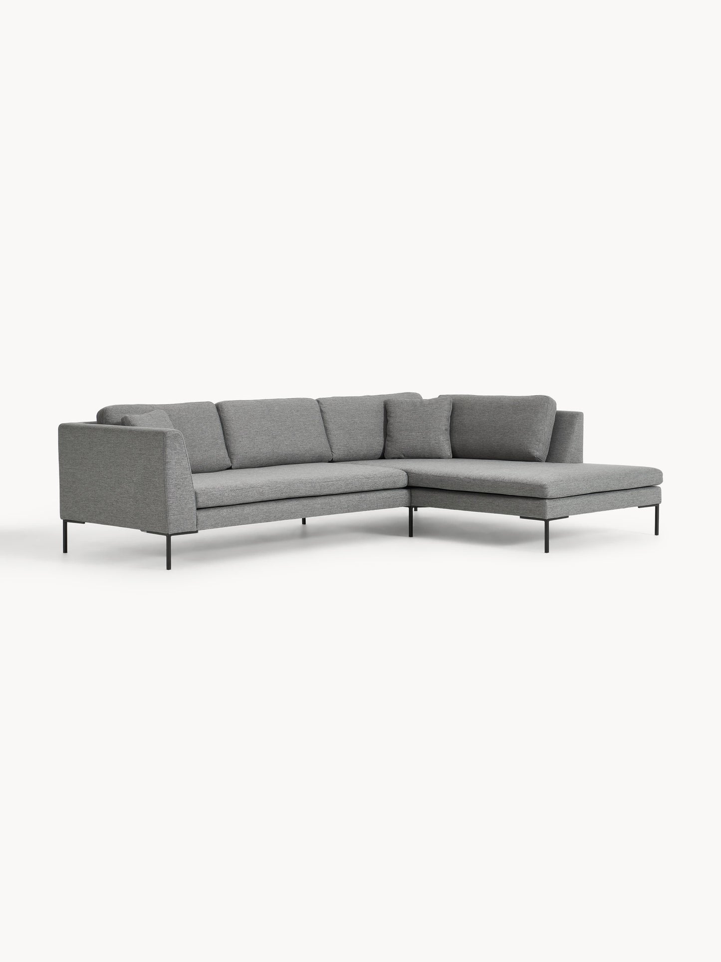 Emmi Corner Sofa with Metal Legs
