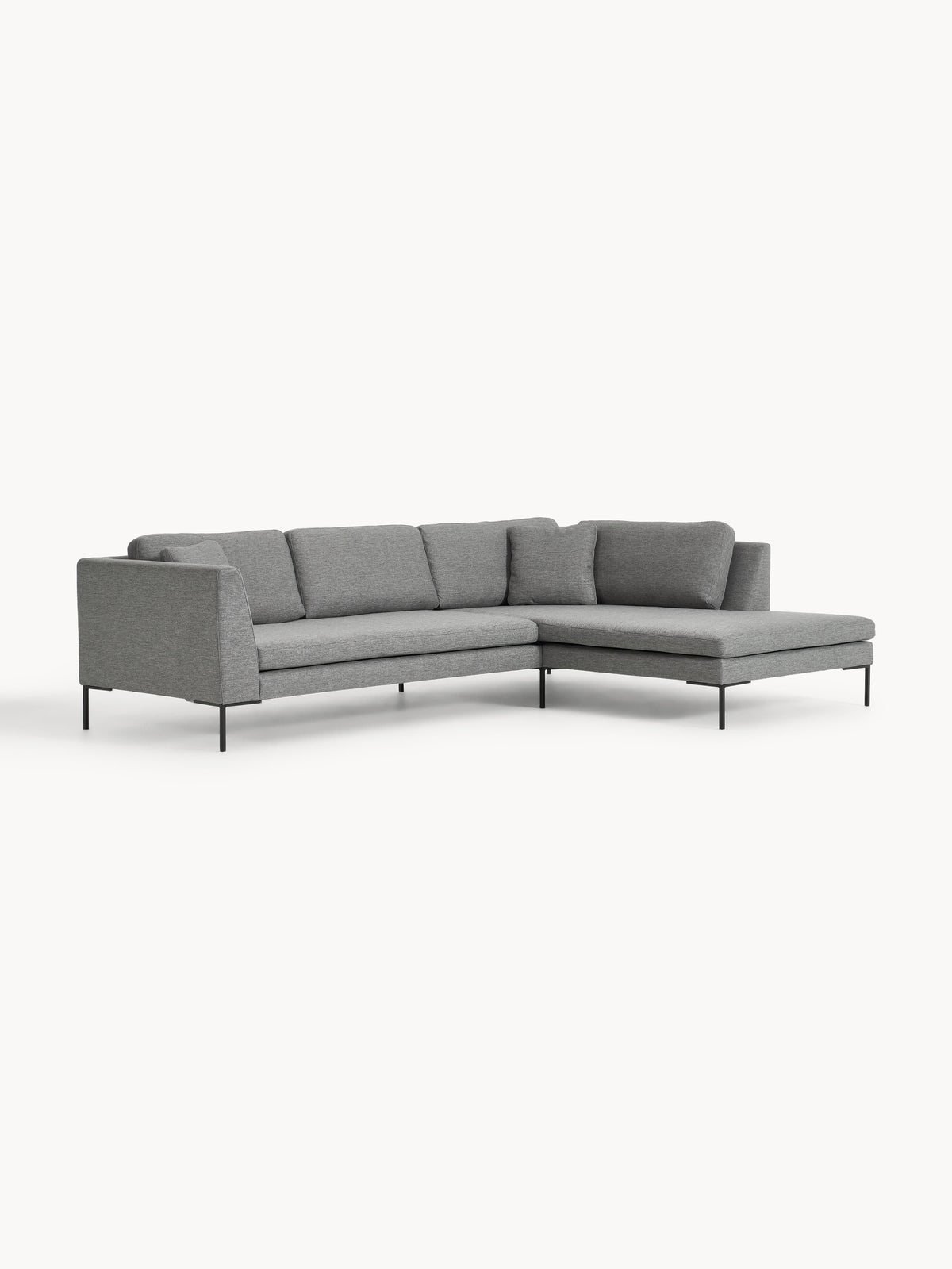 Emmi Corner Sofa with Metal Legs