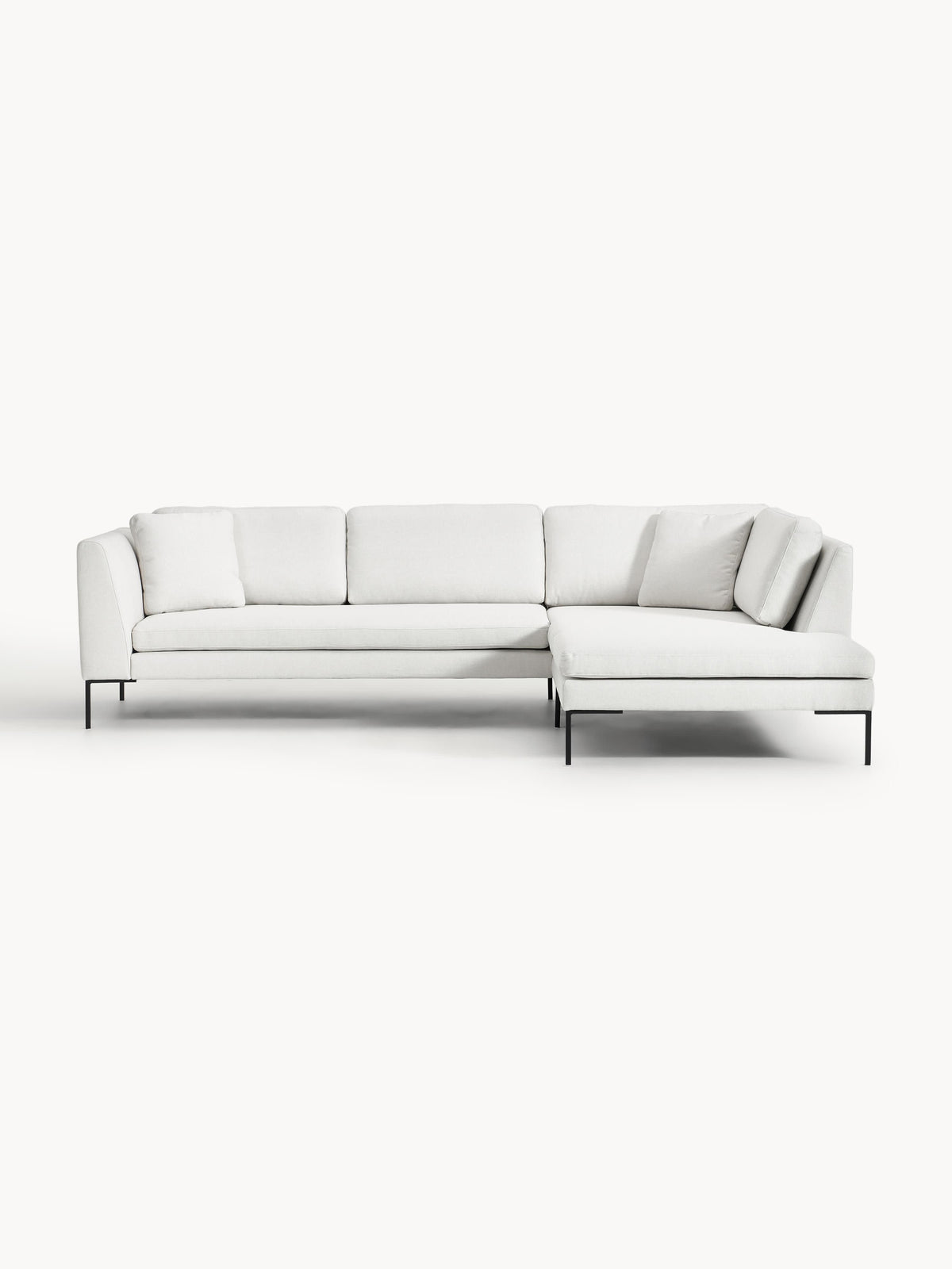Emmi Corner Sofa with Metal Legs