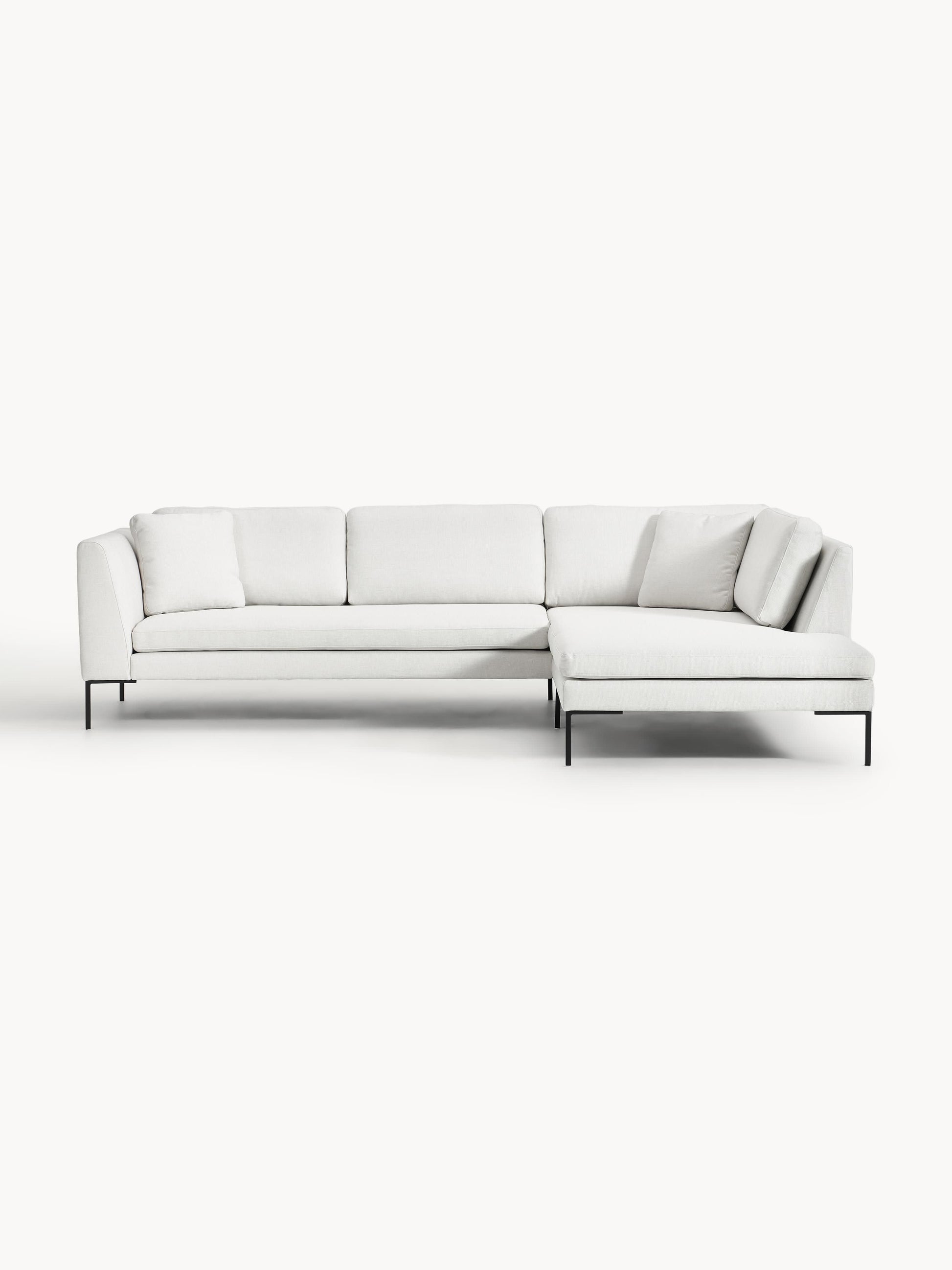 Emmi Corner Sofa with Metal Legs