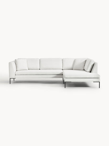 Emmi Corner Sofa with Metal Legs