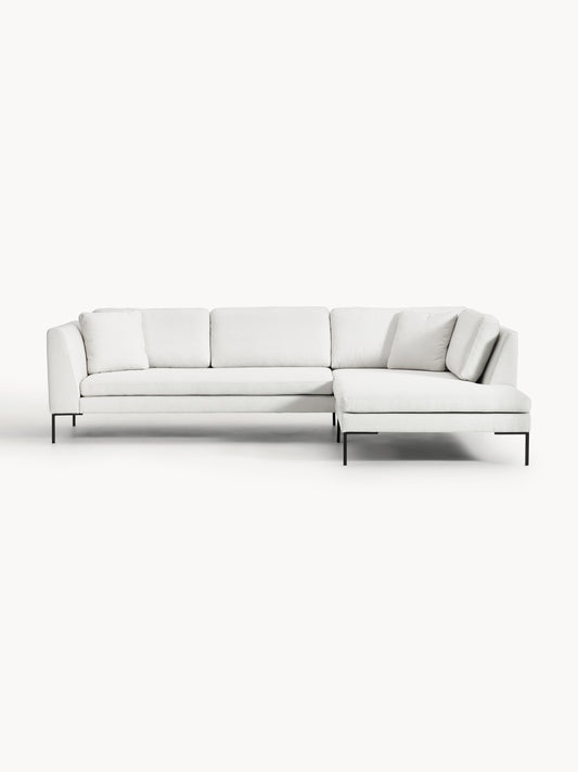 Emmi Corner Sofa with Metal Legs