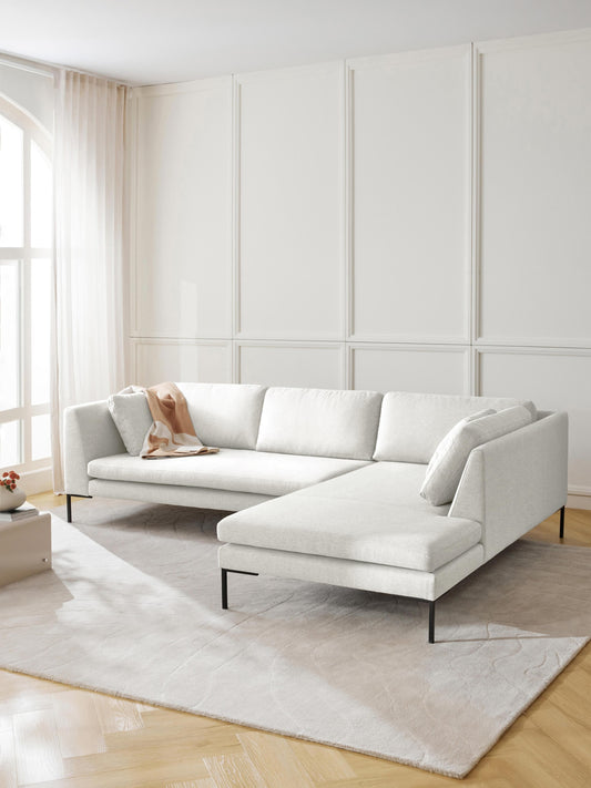 Emmi Corner Sofa with Metal Legs