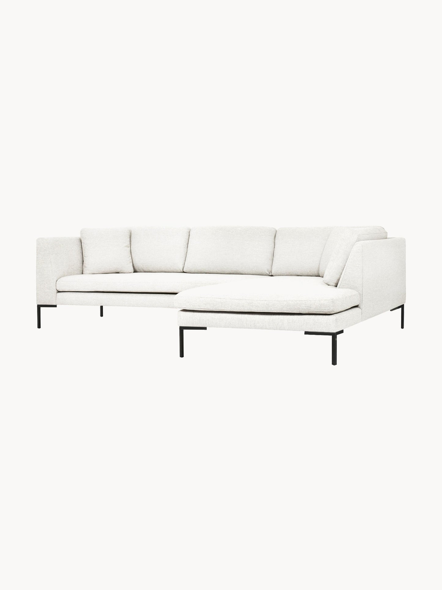 Emmi Corner Sofa with Metal Legs