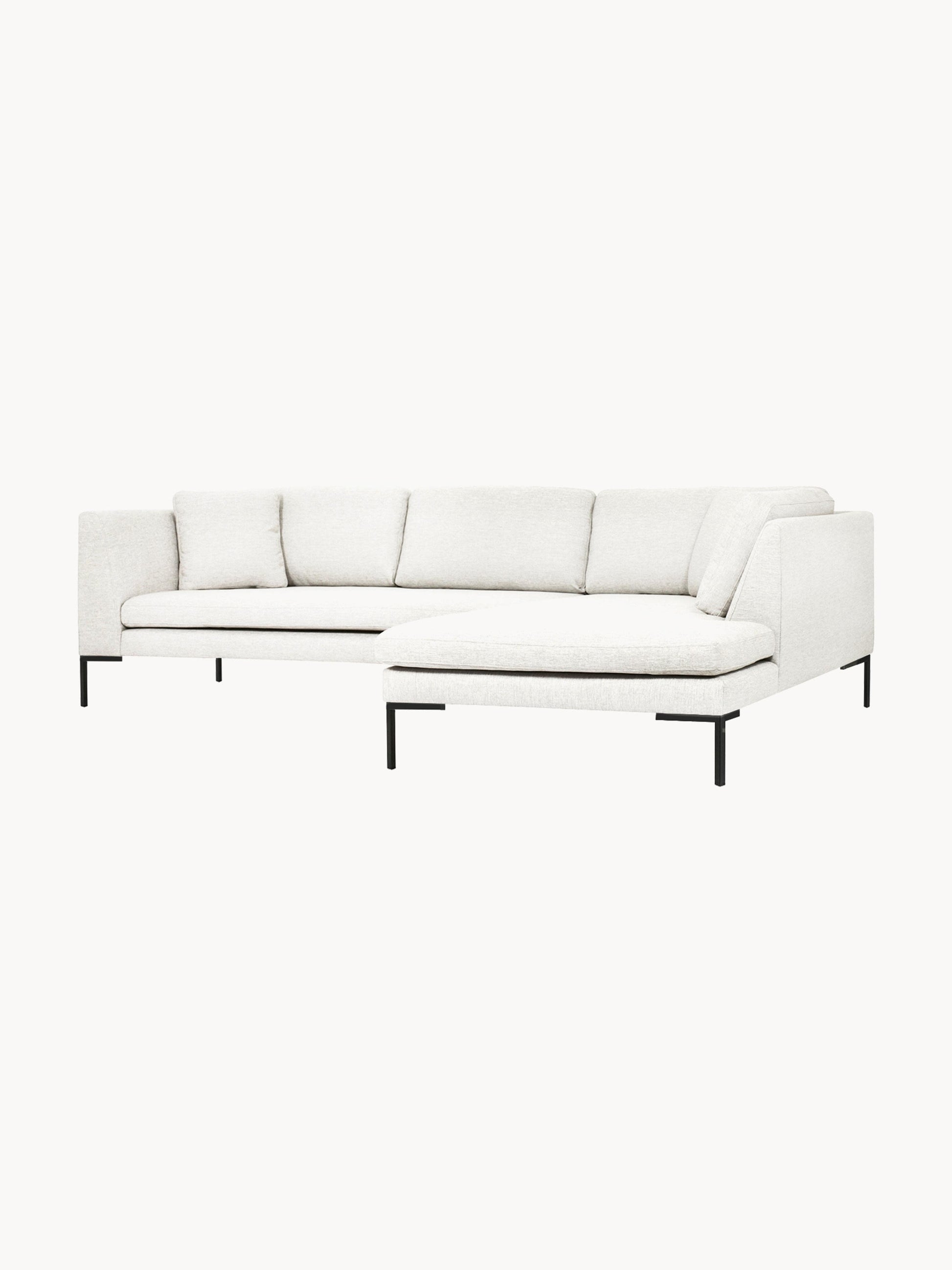 Emmi Corner Sofa with Metal Legs