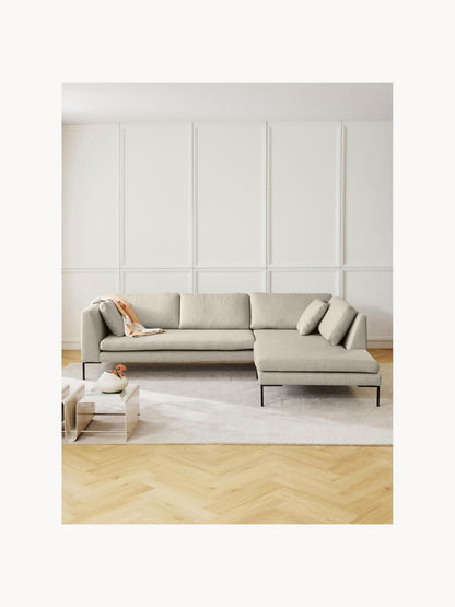 Emmi Corner Sofa with Metal Legs