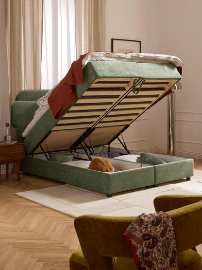 Enrika Box Spring Bed with Storage