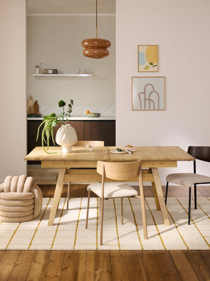 Evan Extendable Dining Table, 180 - 220 x 100 cm