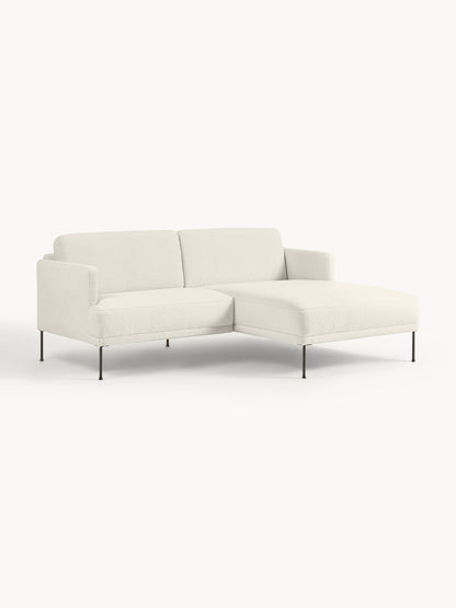 Fluenta Small Corner Sofa in Teddy Fabric