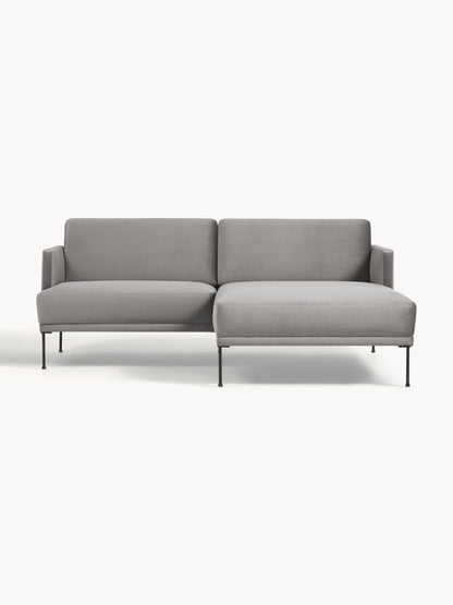 Fluenta Small Velvet Corner Sofa