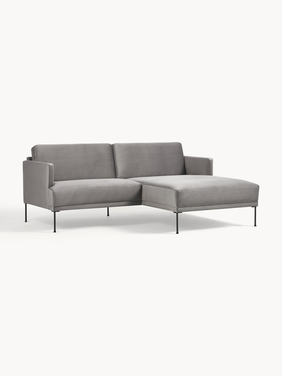 Fluenta Small Velvet Corner Sofa