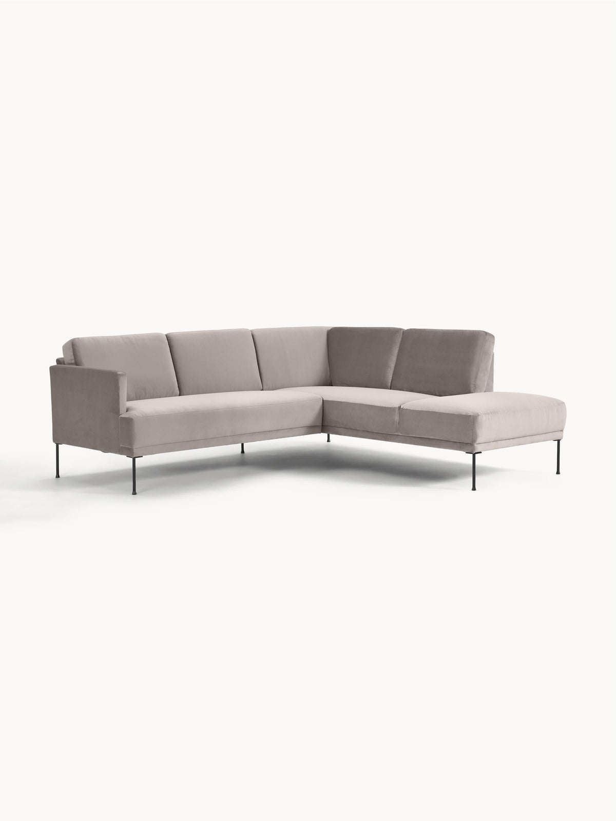 Fluenta Velvet Corner Sofa