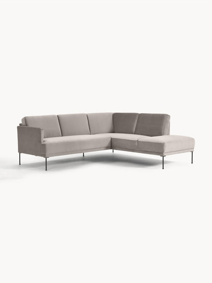 Fluenta Velvet Corner Sofa