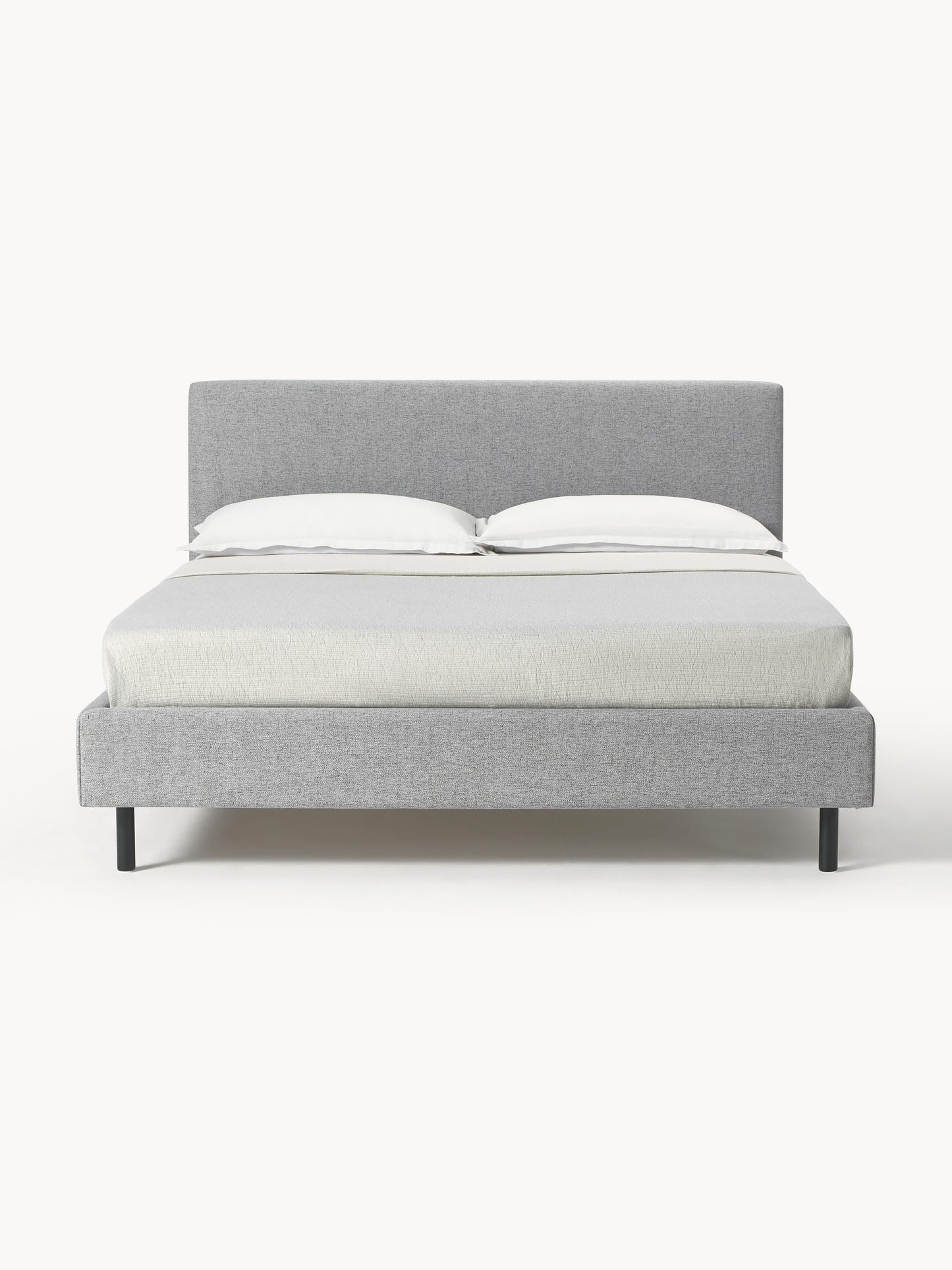 Giulina Upholstered Bed with Wooden Feet