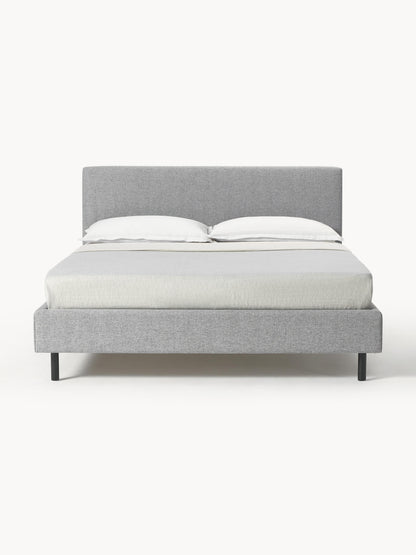 Giulina Upholstered Bed with Wooden Feet