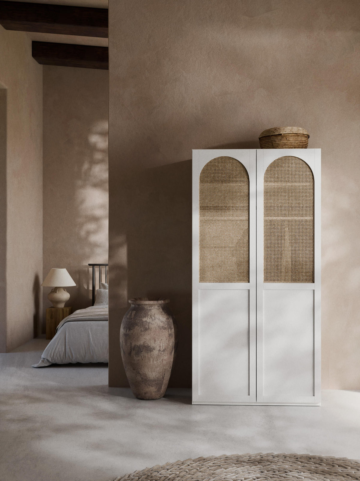 Jeanna Modular Hinged-Door Wardrobe, 100 cm Wide, in Various Sizes
