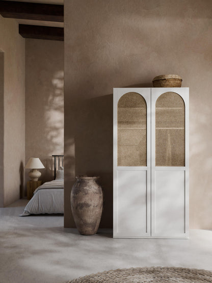Jeanna Modular Hinged-Door Wardrobe, 100 cm Wide, in Various Sizes