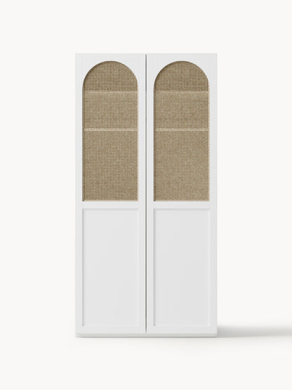 Jeanna Modular Hinged-Door Wardrobe, 100 cm Wide, in Various Sizes