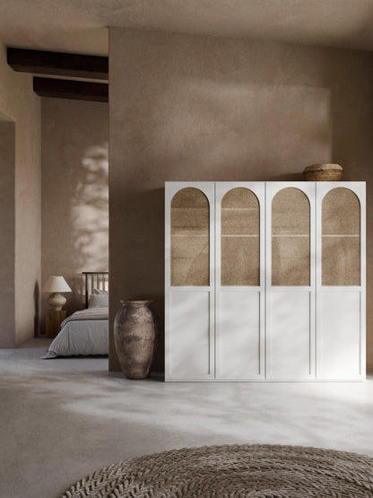 Jeanna Modular Hinged-Door Wardrobe, 200 cm Wide, in Various Sizes