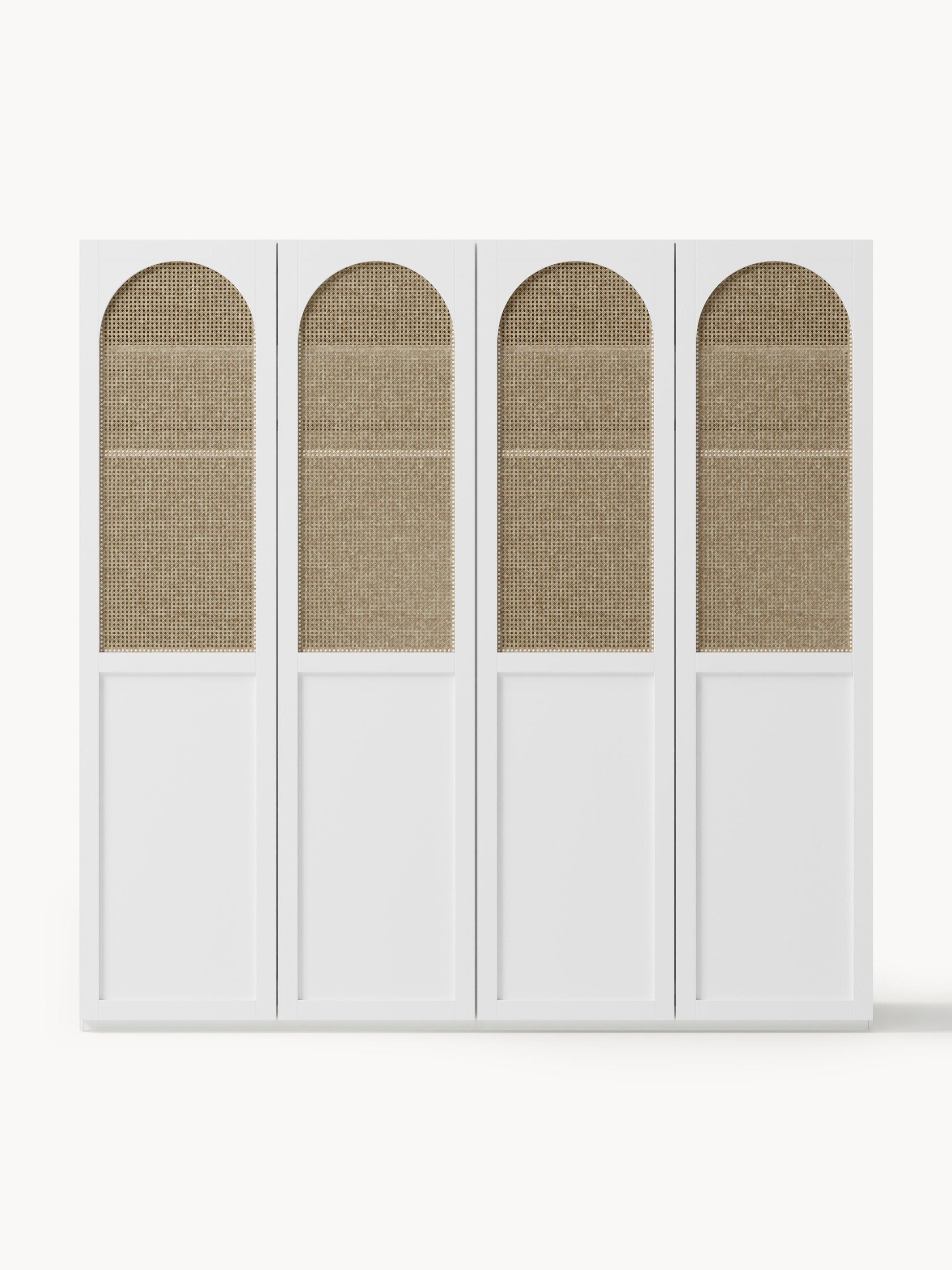 Jeanna Modular Hinged-Door Wardrobe, 200 cm Wide, in Various Sizes