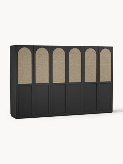 Jeanna Modular Hinged-Door Wardrobe, 300 cm Wide, in Various Sizes