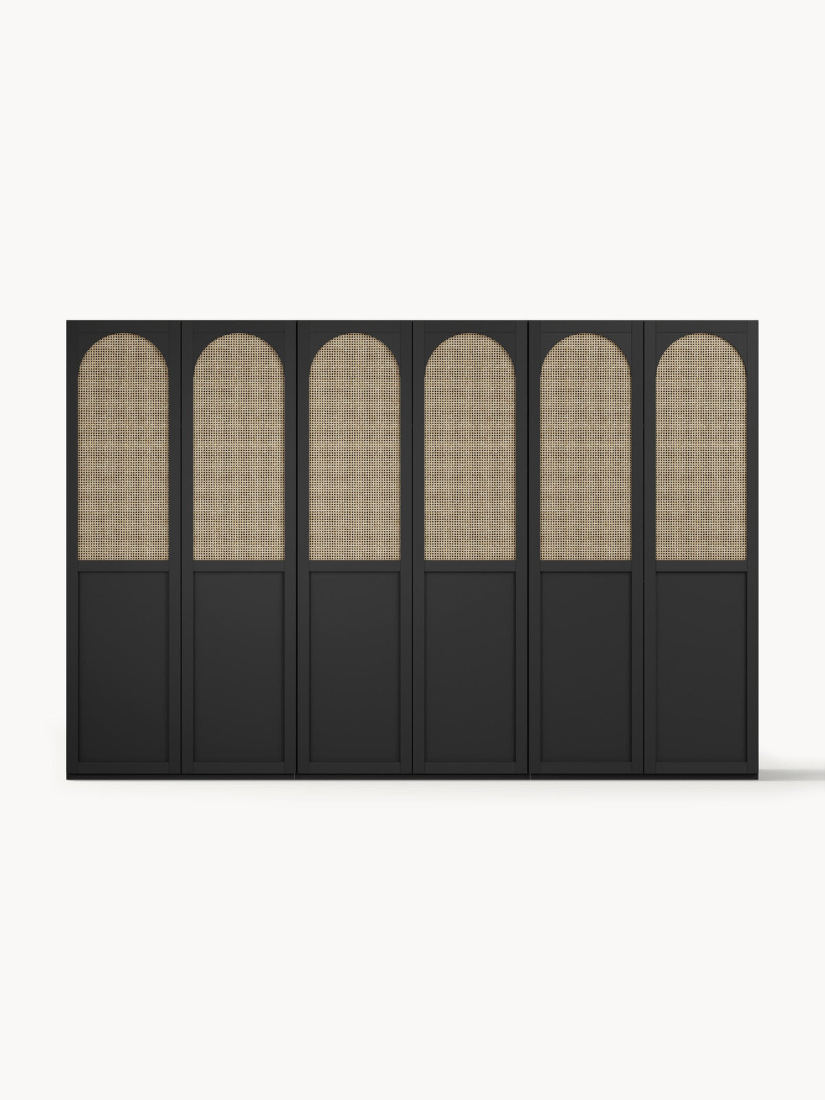 Jeanna Modular Hinged-Door Wardrobe, 300 cm Wide, in Various Sizes