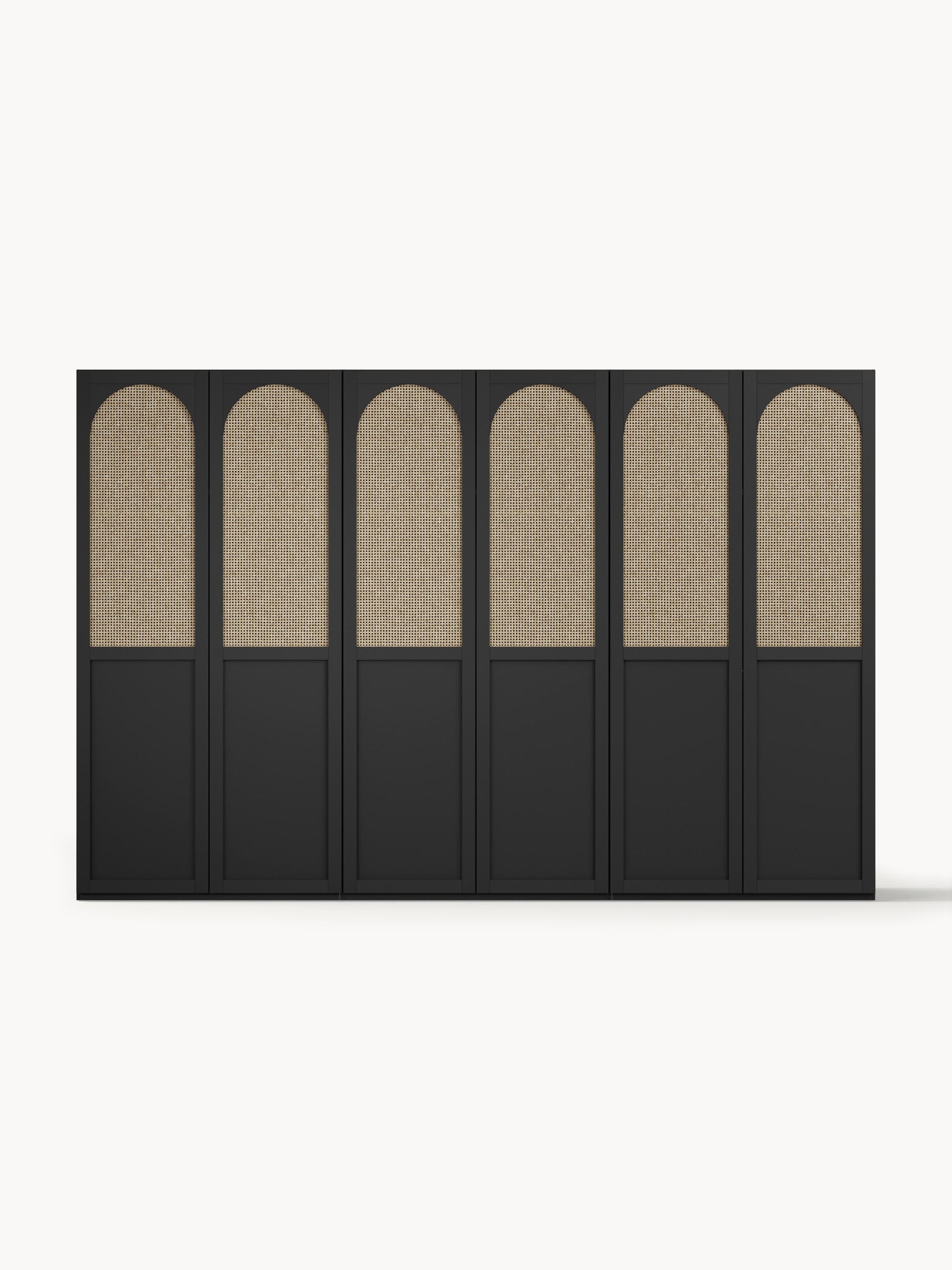 Jeanna Modular Hinged-Door Wardrobe, 300 cm Wide, in Various Sizes