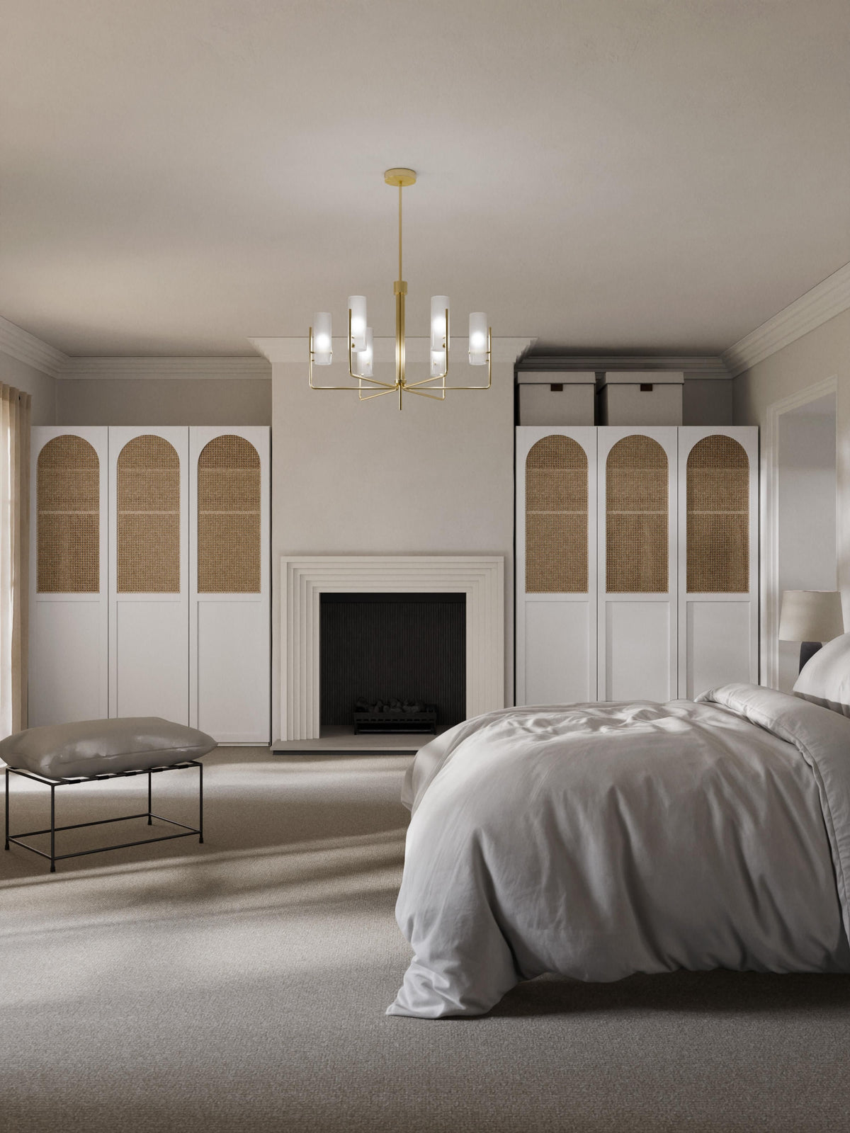 Jeanna Modular Hinged-Door Wardrobe, 50 cm Wide, in Various Sizes