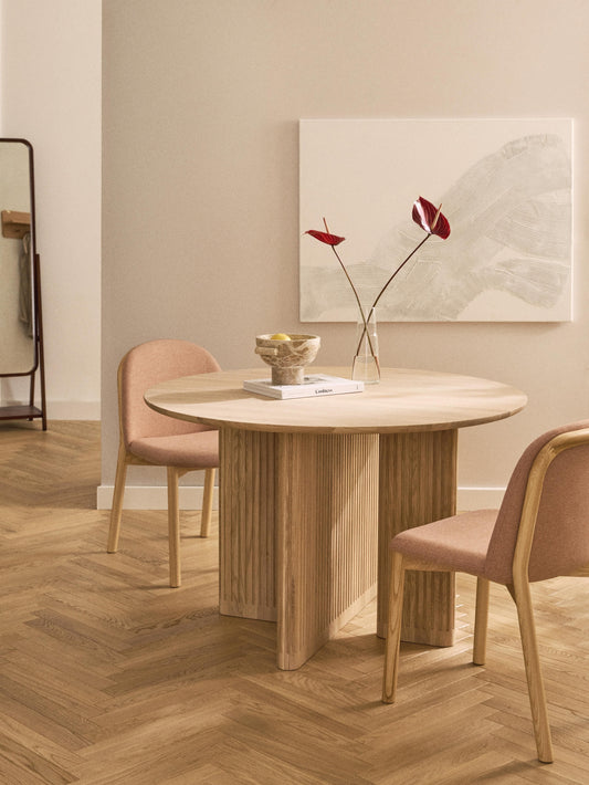 Jolena Round Dining Table in Oak, Ø 120 cm