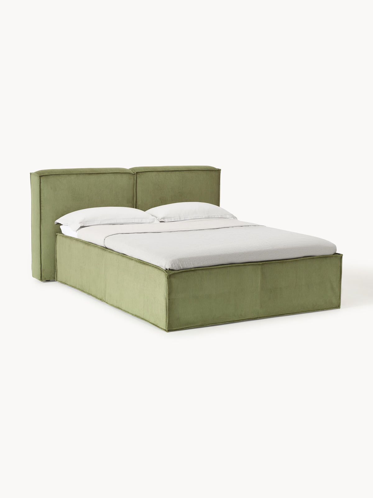 Lennox Corduroy Box Spring Bed
