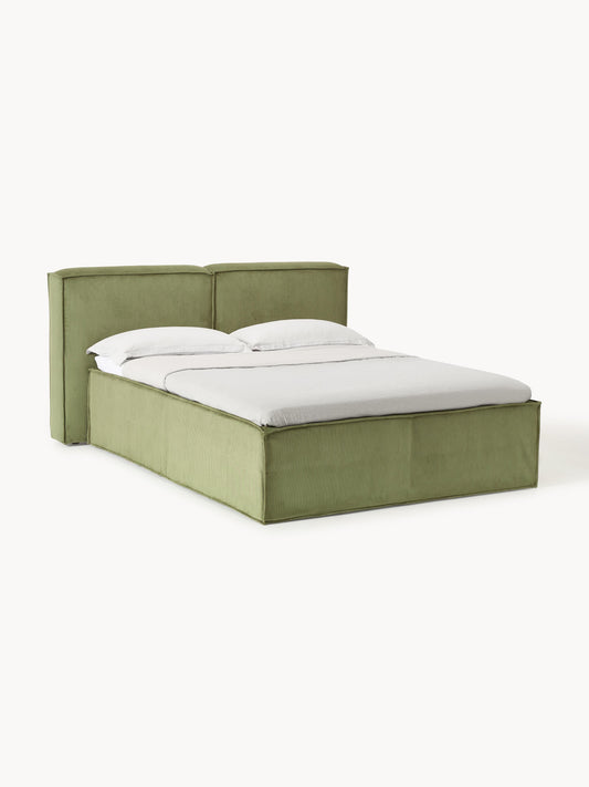 Lennox Corduroy Box Spring Bed