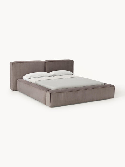 Lennox Corduroy Upholstered Bed with Storage