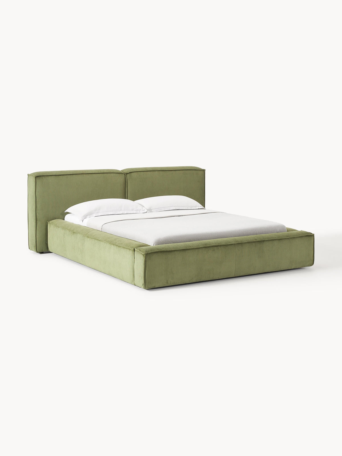 Lennox Corduroy Upholstered Bed with Storage