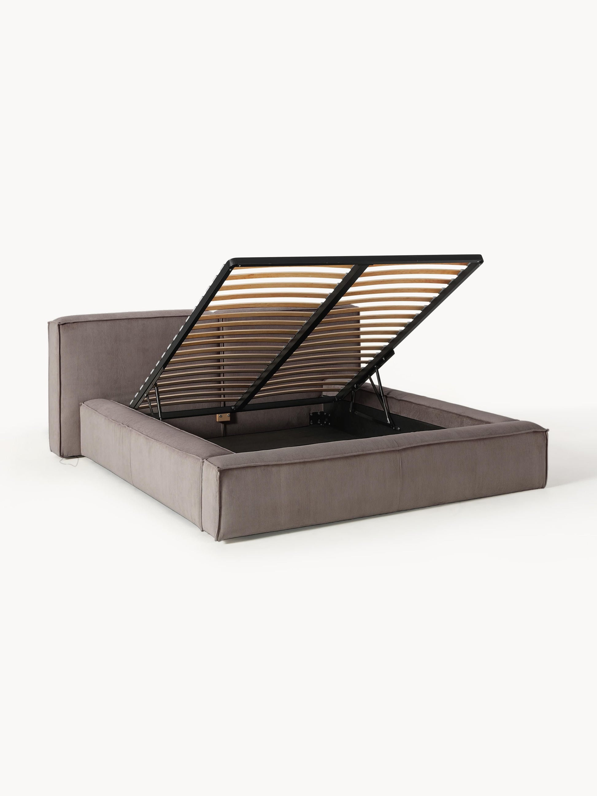 Lennox Corduroy Upholstered Bed with Storage