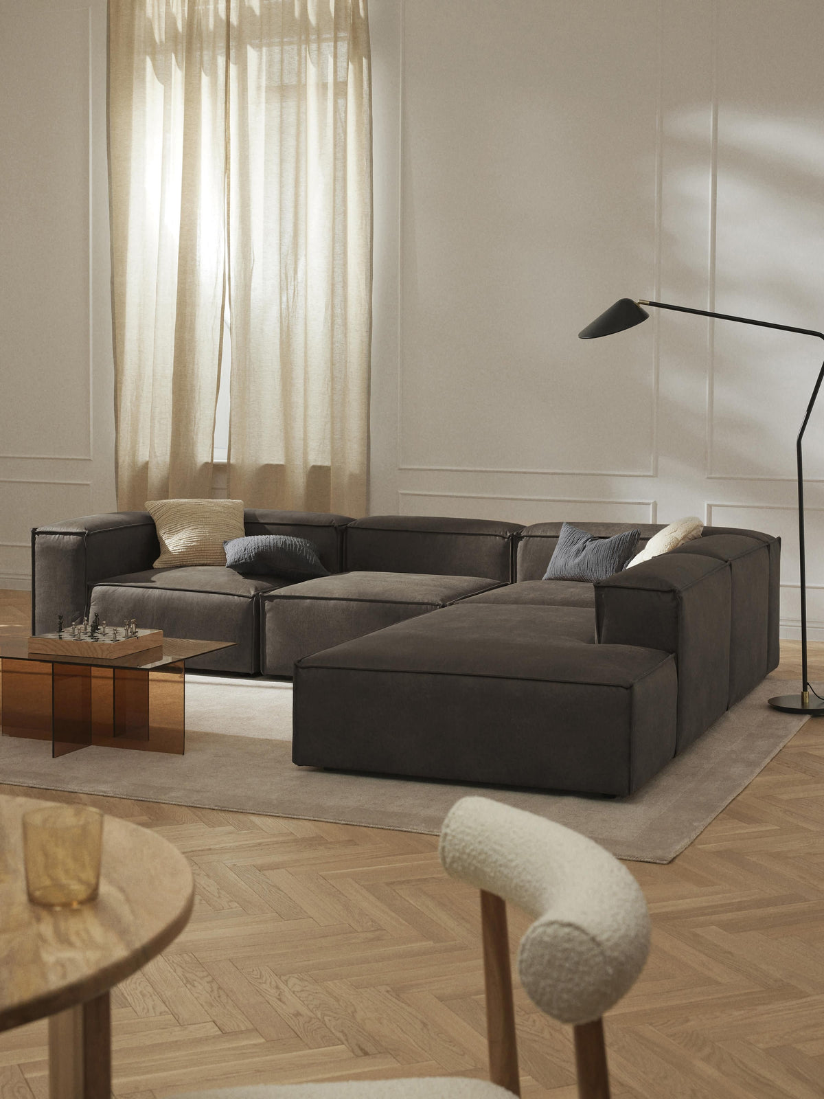 Lennox Leather Ottoman Module
