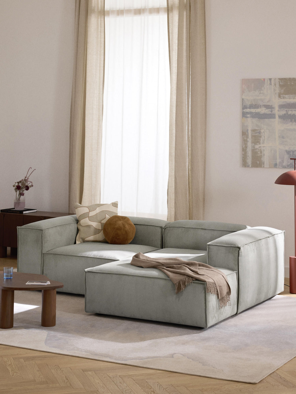 Lennox Modular Corner Sofa (2-Seater) in Corduroy