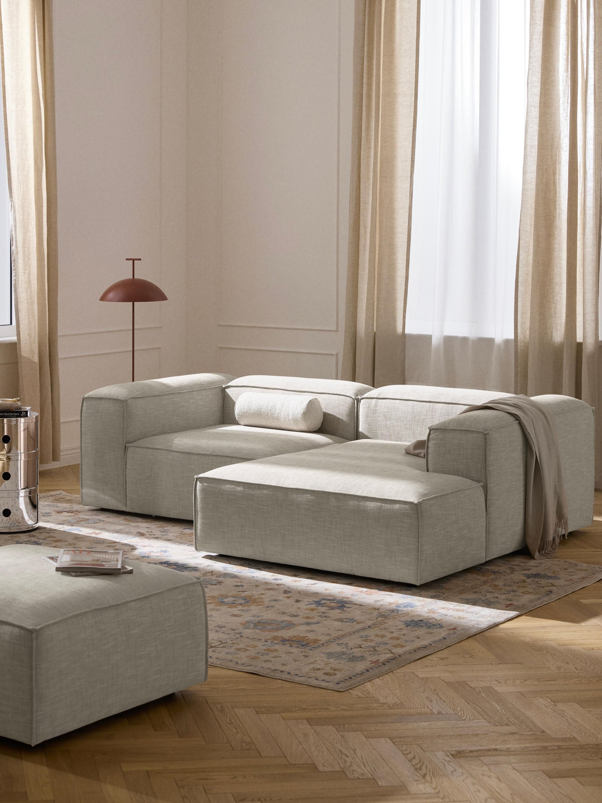 Lennox Modular Corner Sofa (2-Seater) in Linen Blend
