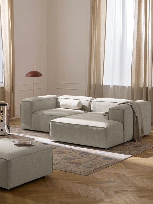 Lennox Modular Corner Sofa (2-Seater) in Linen Blend