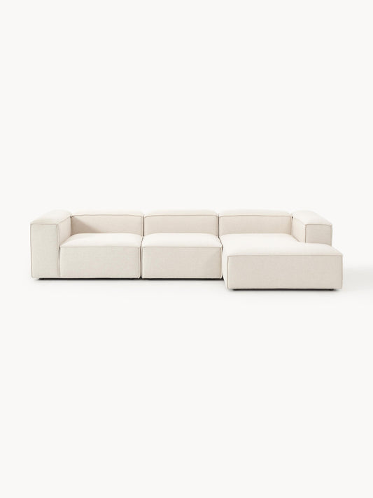 Lennox Modular Corner Sofa (4-Seater) in Linen Blend